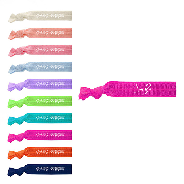 S12289 - Custom Printed Knotted Hair Tie in Bulk