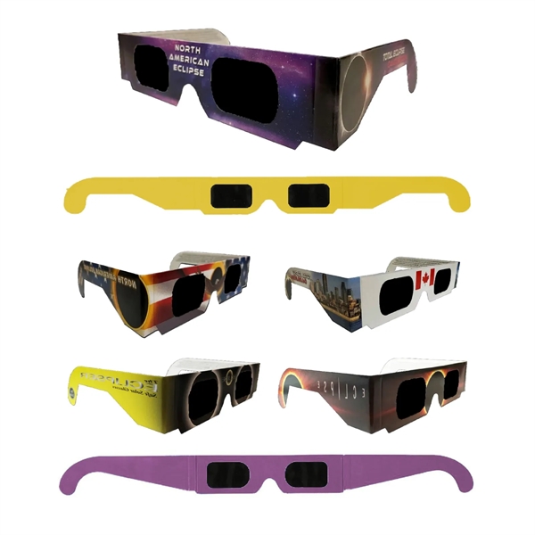 S12442 - Custom Safety Certified Solar Eclipse Glasses