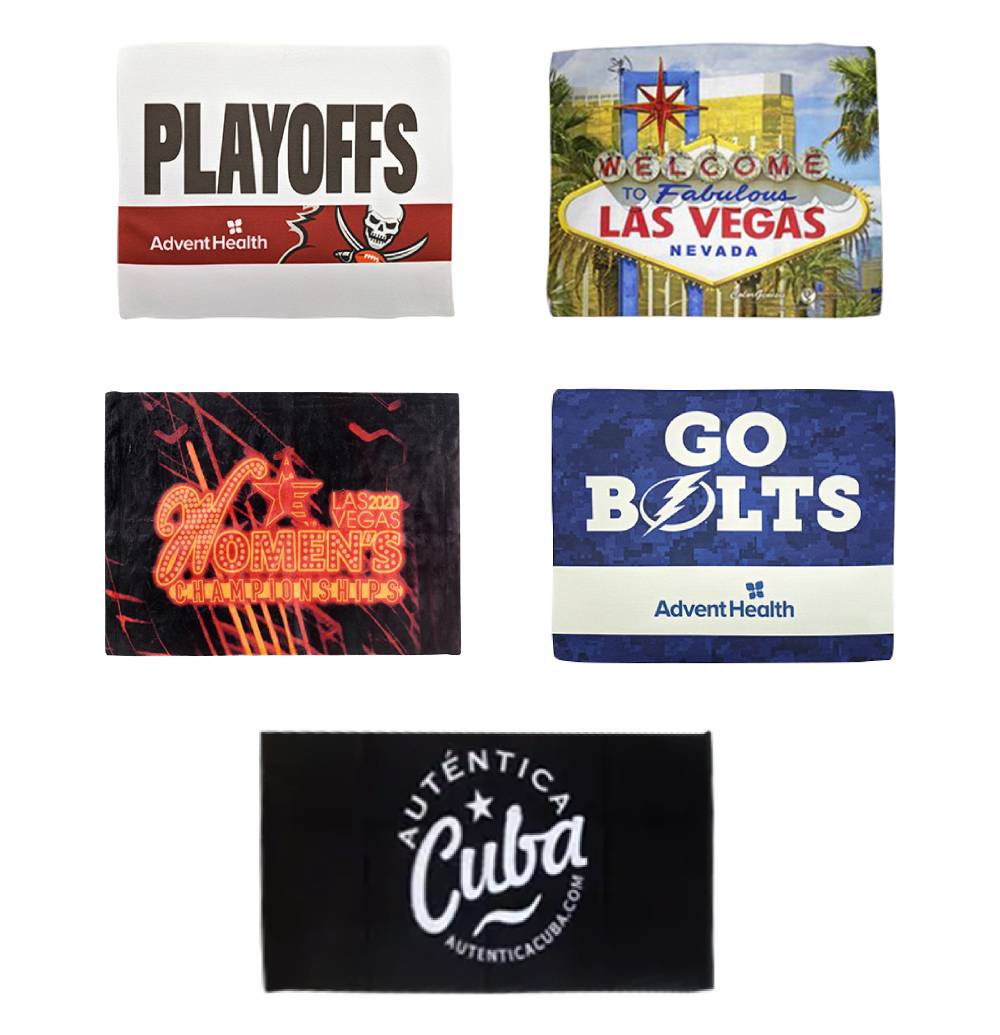 High-Quality Custom Towels for Beach, Bath, Rally Towel & more