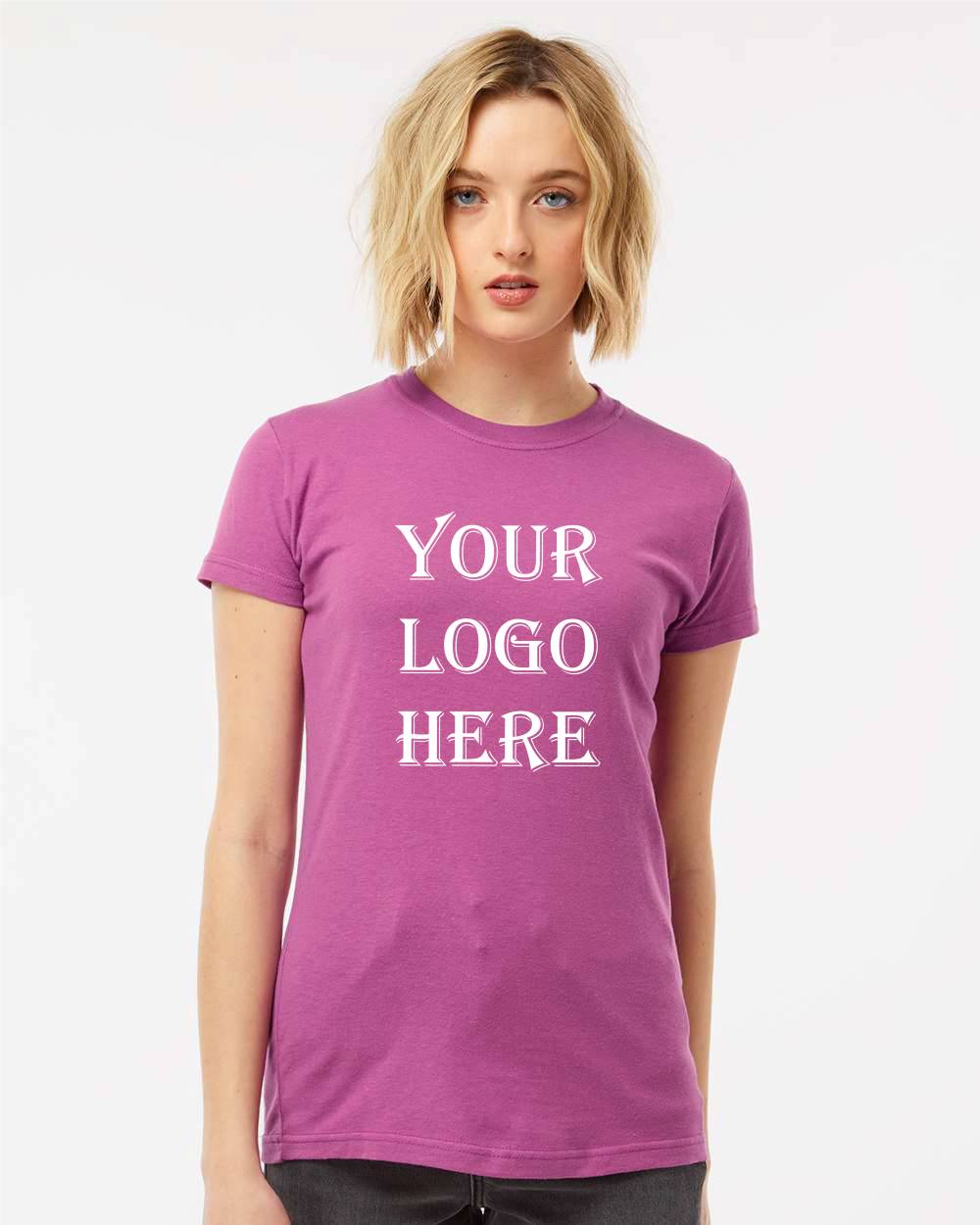 213-T5000 - Tultex - Women's Fine Jersey T-Shirt with Custom Logo