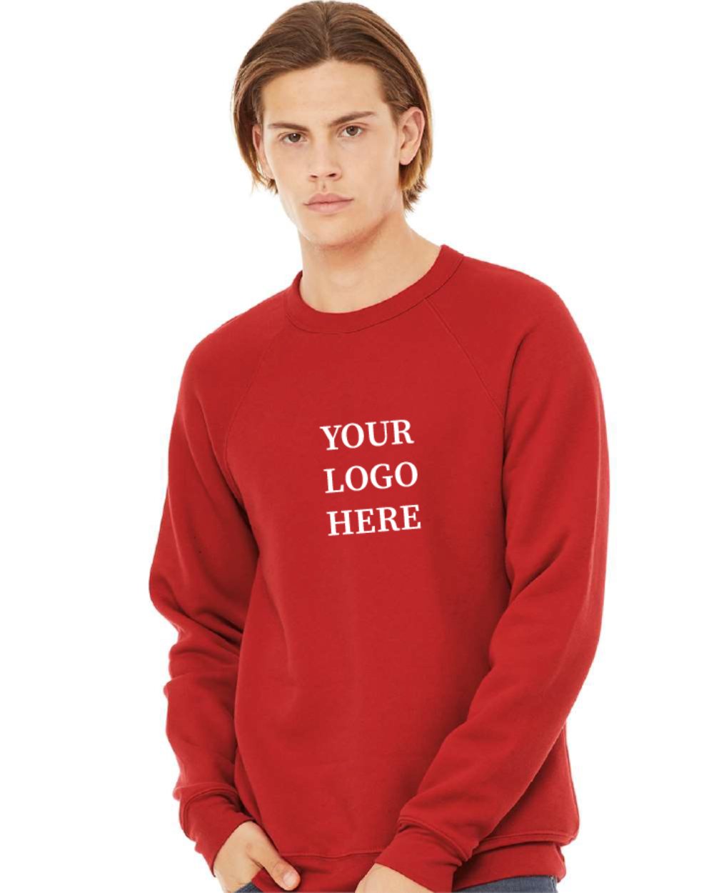3901-B1100 - Bella + Canvas - Sponge Fleece Raglan Crewneck Sweatshirt