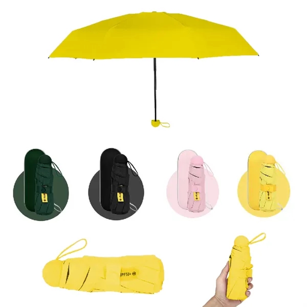  S12639 - Compact Foldable Umbrella with Protective Case
