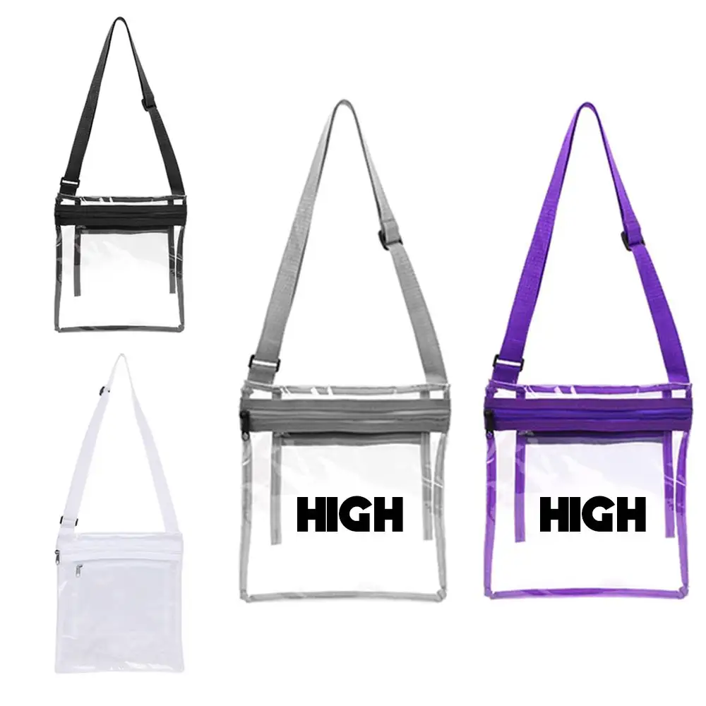 S12688 - Promotional Clear TPU Crossbody Shoulder Bag
