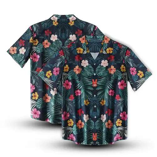 S12807 - Custom Sublimation Men's Hawaiian Camp Shirt