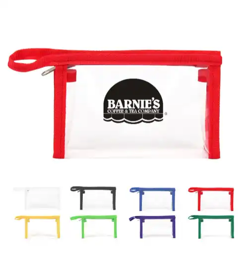 S12911 - Clear Cosmetic Bag With Zipper
