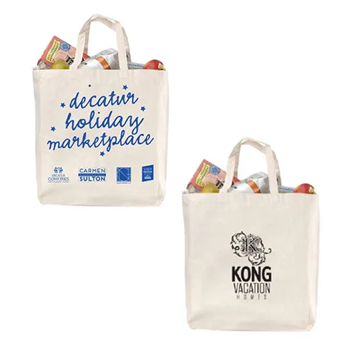 SST55 - Custom Printed Cotton Grocery Tote Bags Bulk
