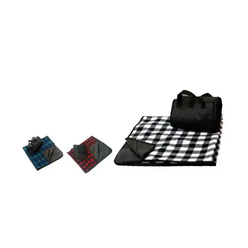 B5012 - Pattern Fleece Picnic Blanket With Water Proof Shell-Pattern