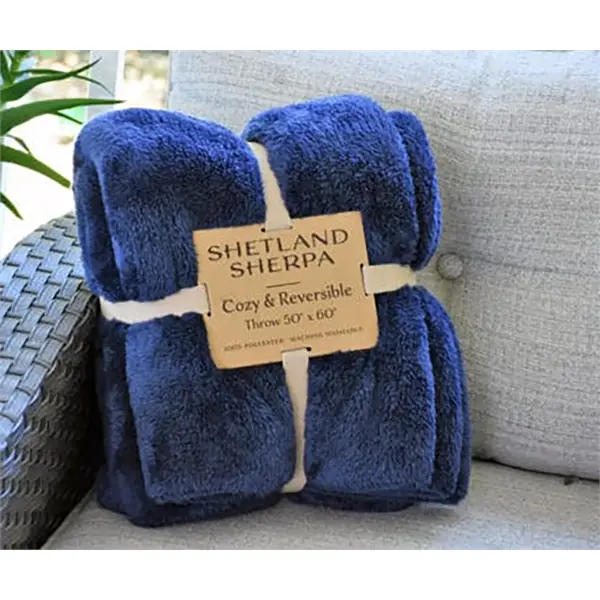 B5029 - Reversible Faux Lambswool Shetland Sherpa