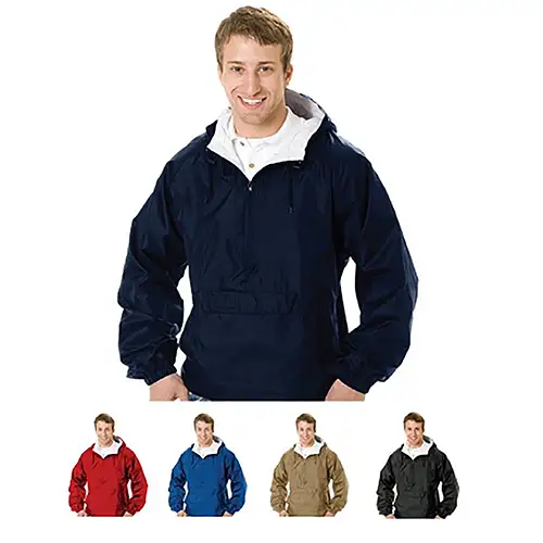 P401 - Customizable Hooded Pullover Jacket with Logo
