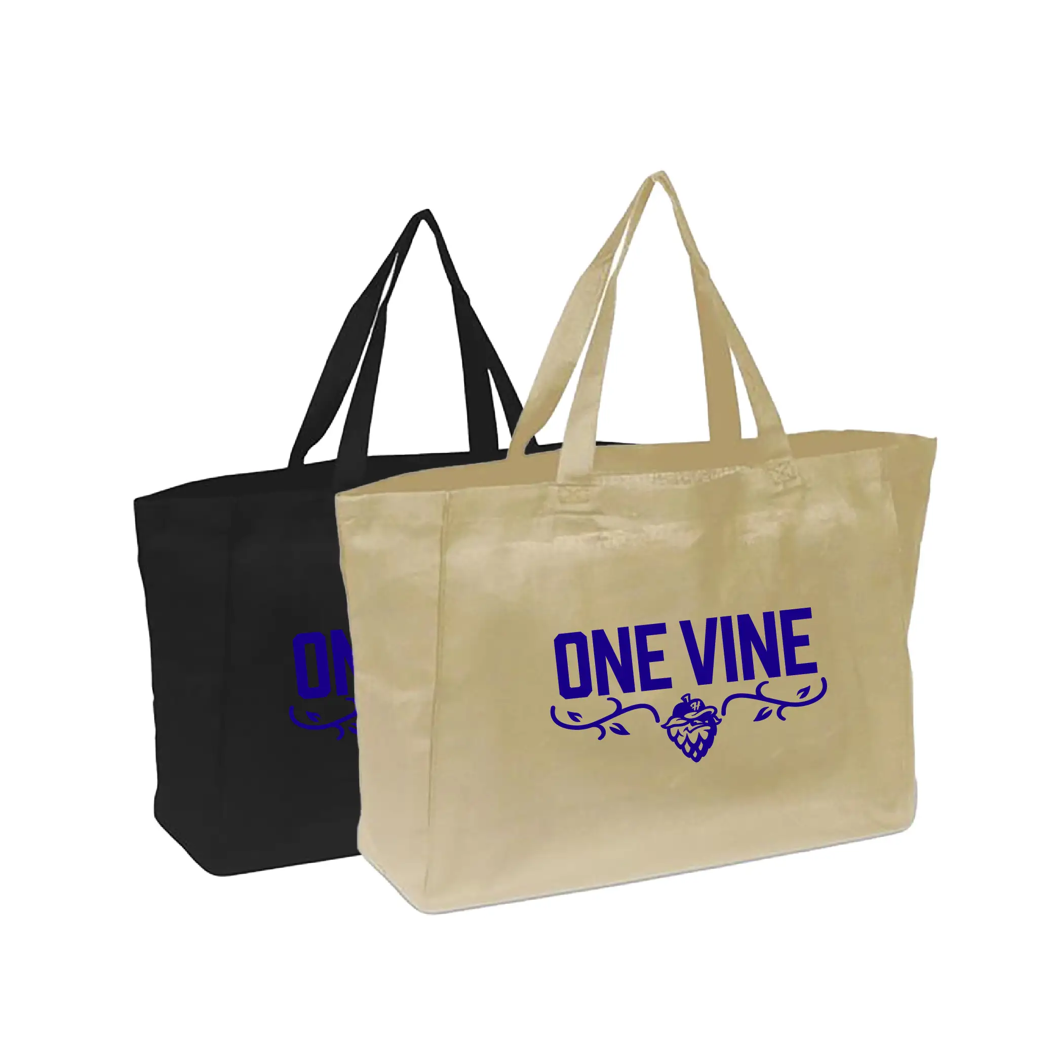 Q1613 - Promotional Cotton Sheeting Travel Tote With Personalized Logo