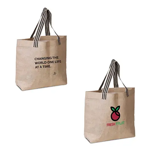 SJ9214 - Laminated Jute Beach Bag