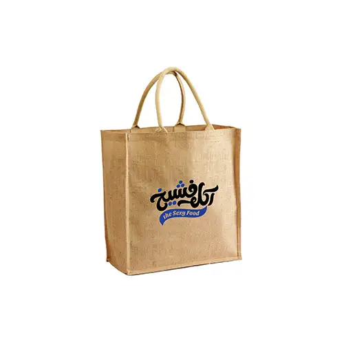 SJ974 - Wholesale Jute Shopping Tote with Cotton Webbed handles