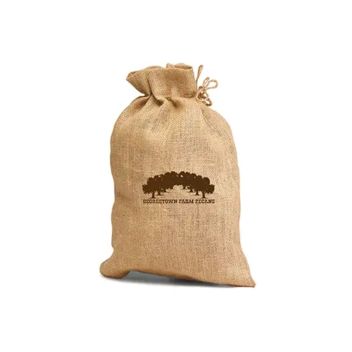 SJ99 - Eco-Friendly Raw Jute Drawstring Bag with Custom Logo