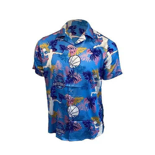 SUT130 - Personalized Button Up Hawaiian with Printed Logo