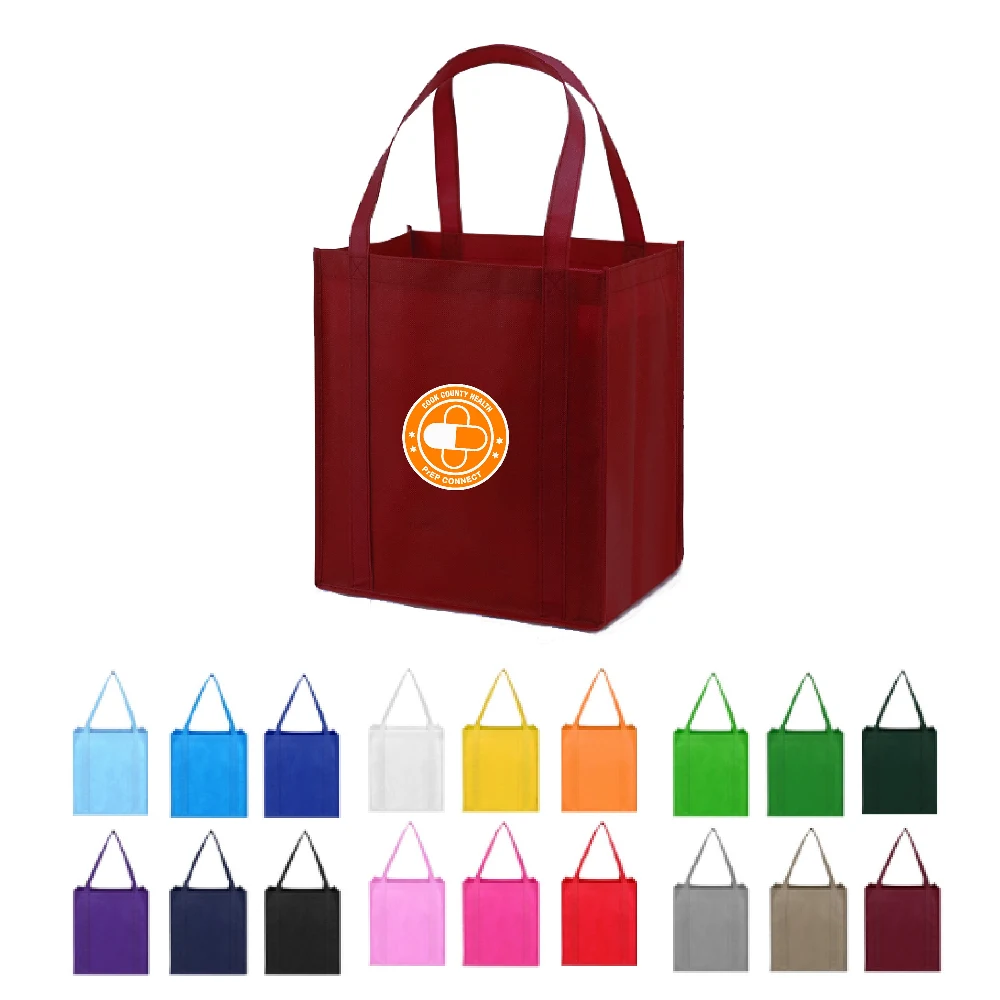 S12002 - Wholesale Grocery Tote Bag With Bottom Insert