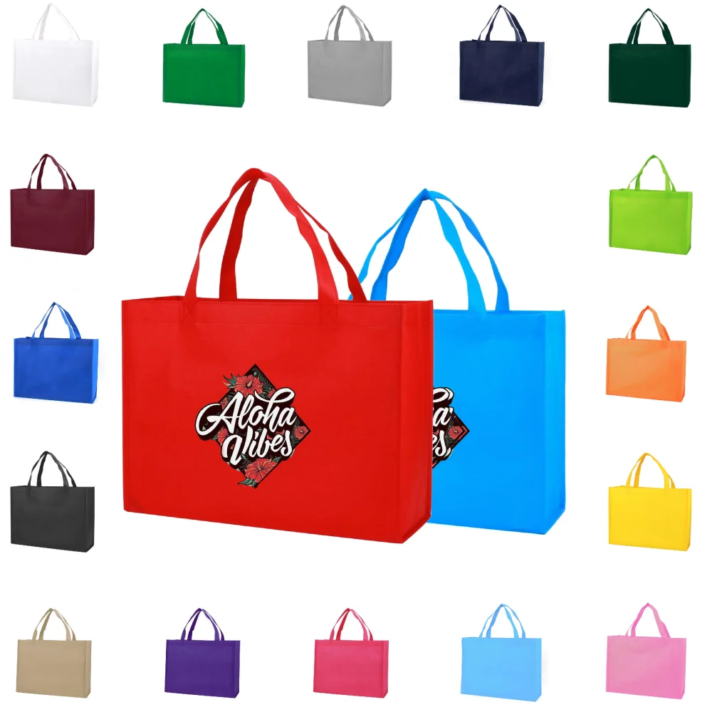 S12004 - Wholesale Non-Woven Shopping Tote With Logo (16''X12''X6'') 