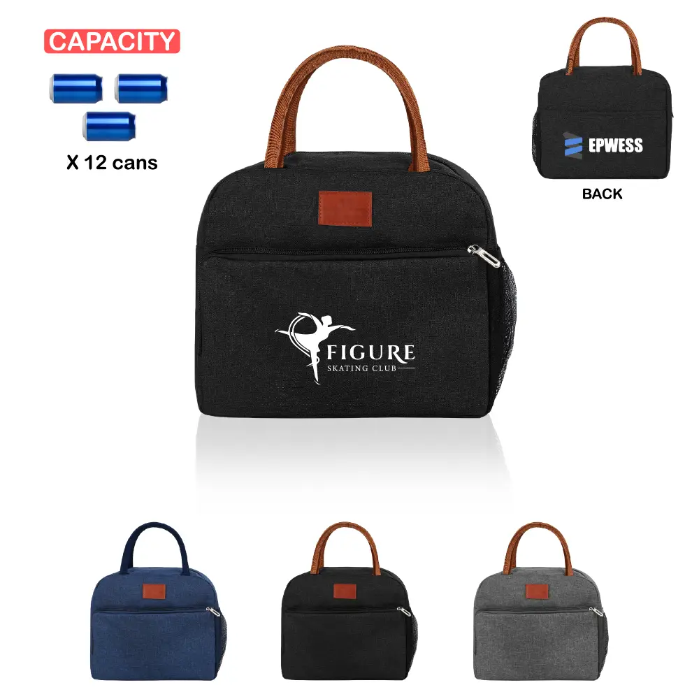 S12038 - Custom Insulated 12 Can Lunch Tote Bag