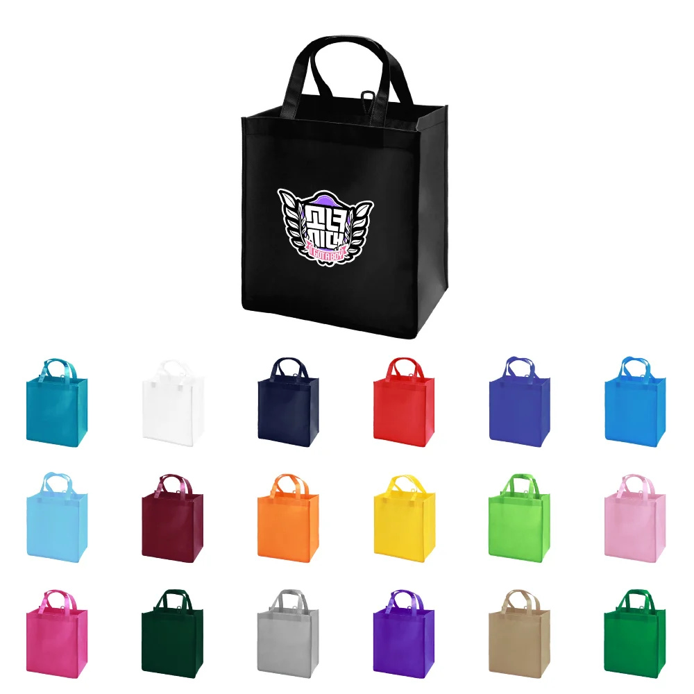 S12070 - Economical Non-Woven Grocery Tote Bag With Logo