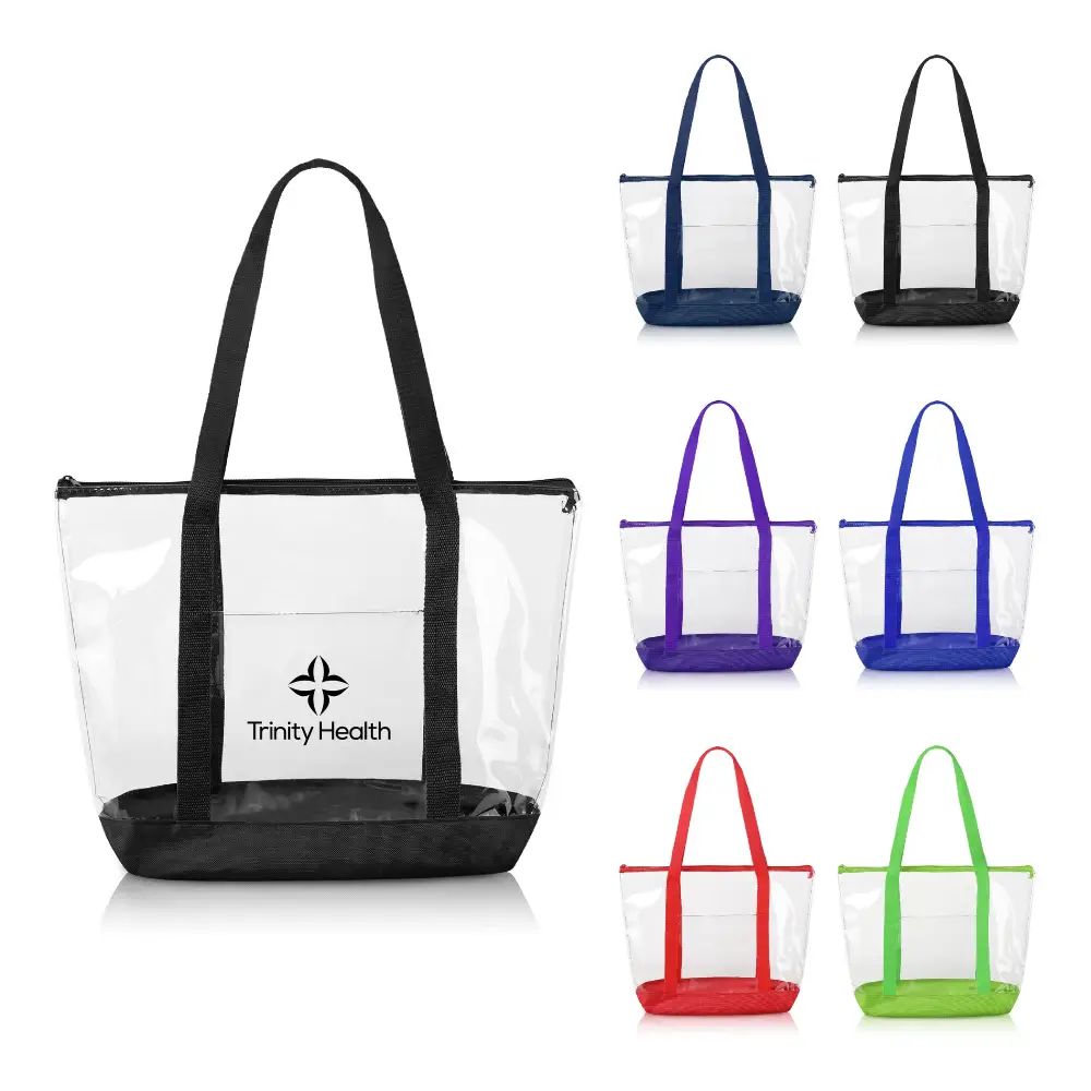 S12085 - Clear Tote Bag with Custom Logo