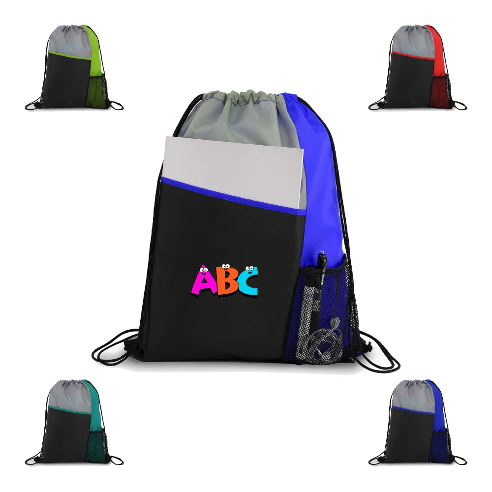 S12136 - Personalized Drawstring Backpacks with Your Logo