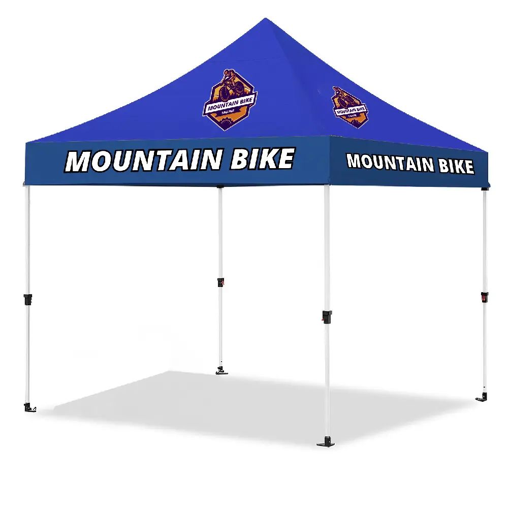 S12337 - 10' x 10' Sublimated Printed Pop Up Tent Kit with Steel Frame