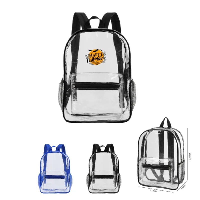 S12416 - Custom Clear Water-Resistant Stadium Backpack