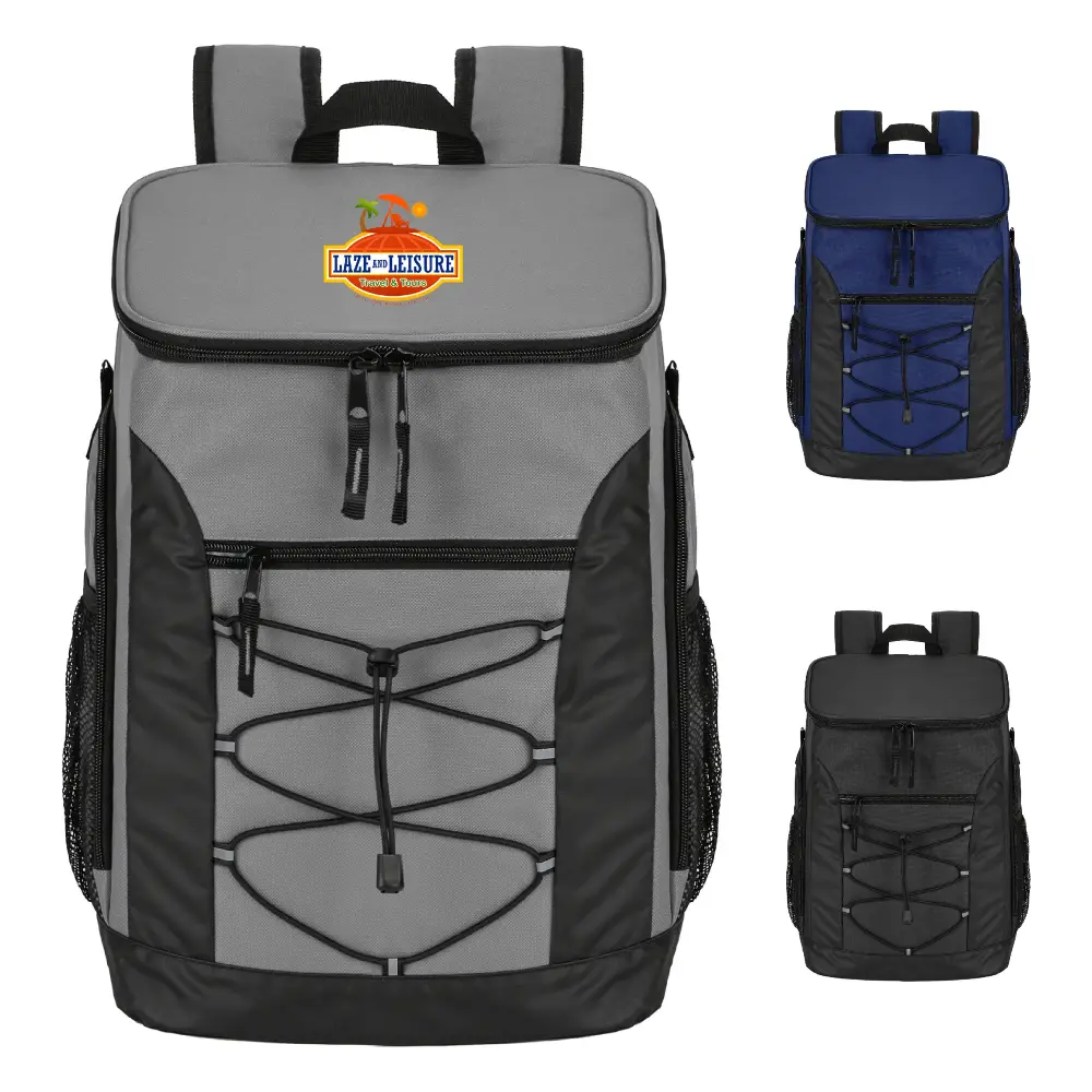 S12596 - Leakproof Insulated 30 Can Cooler Backpack With Custom Logo Printed