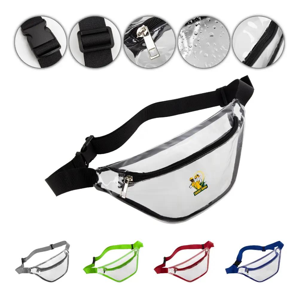S12618 - Customized Waterproof Clear Fanny Pack