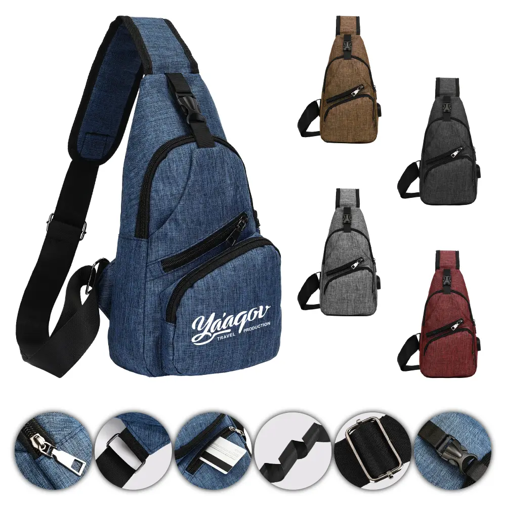 S12728 - Promotional Cross Shoulder Sling Bags 