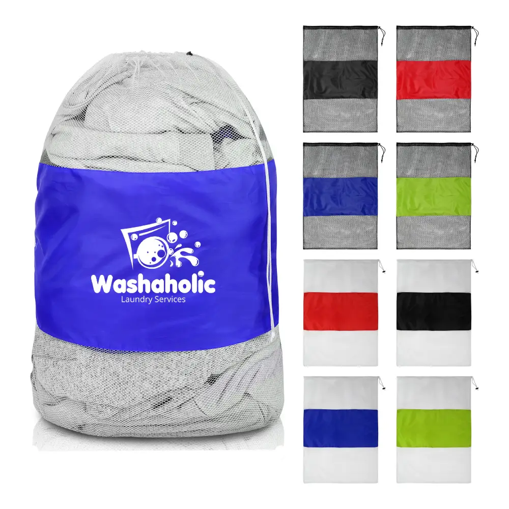 S12734 - Customized Large Mesh Bags for Laundry
