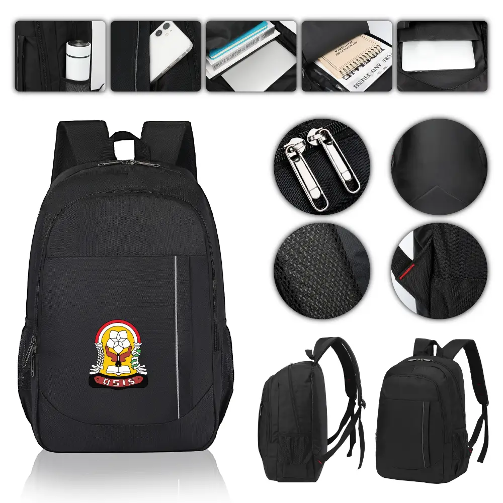 S12830 - Large Nylon Laptop Backpack with Custom Logo