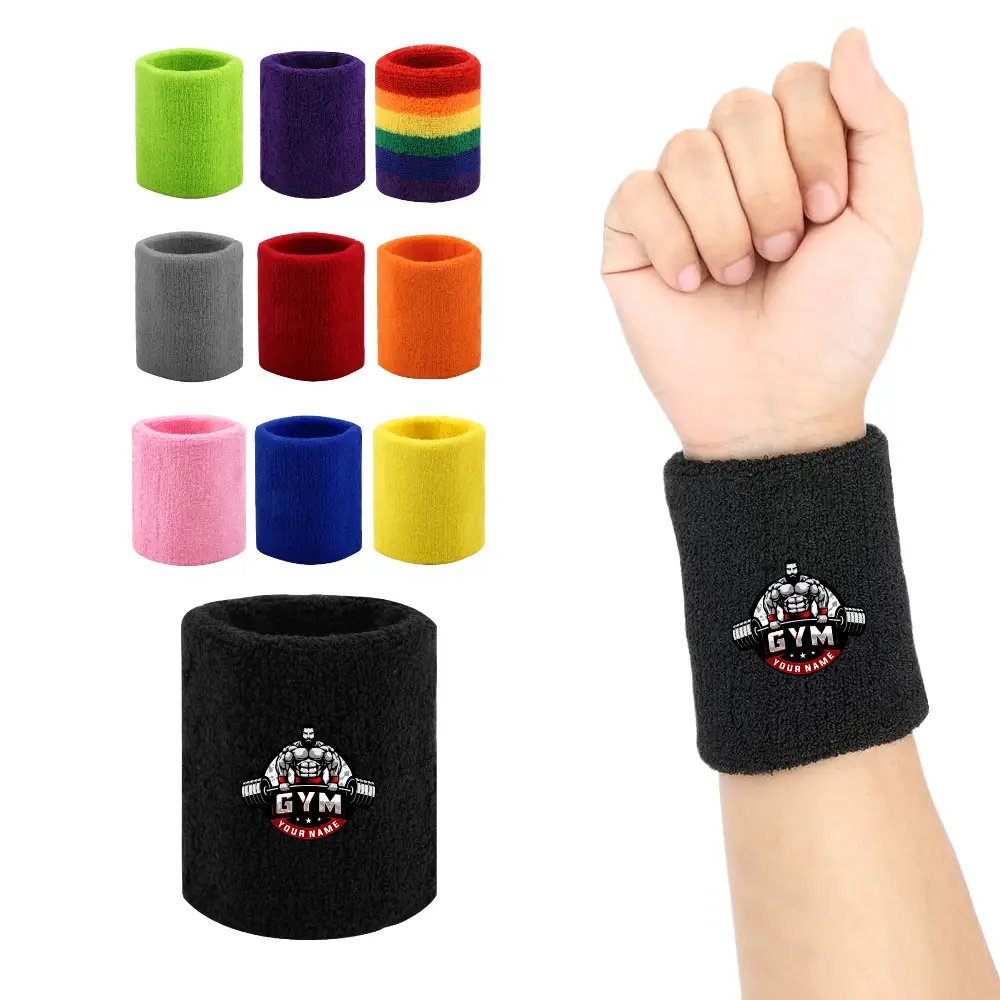 S13230 - Colorful Exercise Wristband Sweat Absorbing Band