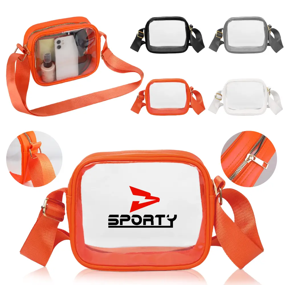 S13297 - Promotional Clear Crossbody Purse for Daily Use