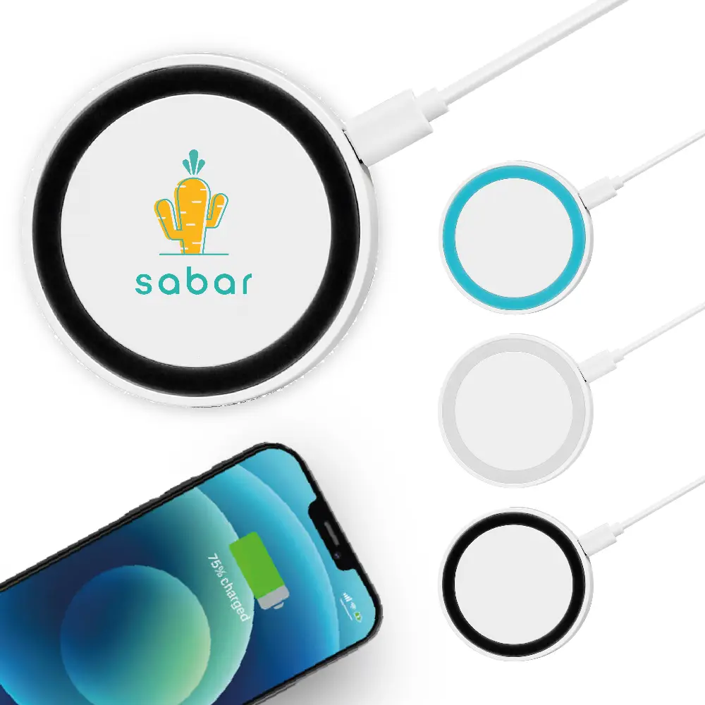 S13599 - Promotional Power Disc Non Slip 5W Wireless Charger