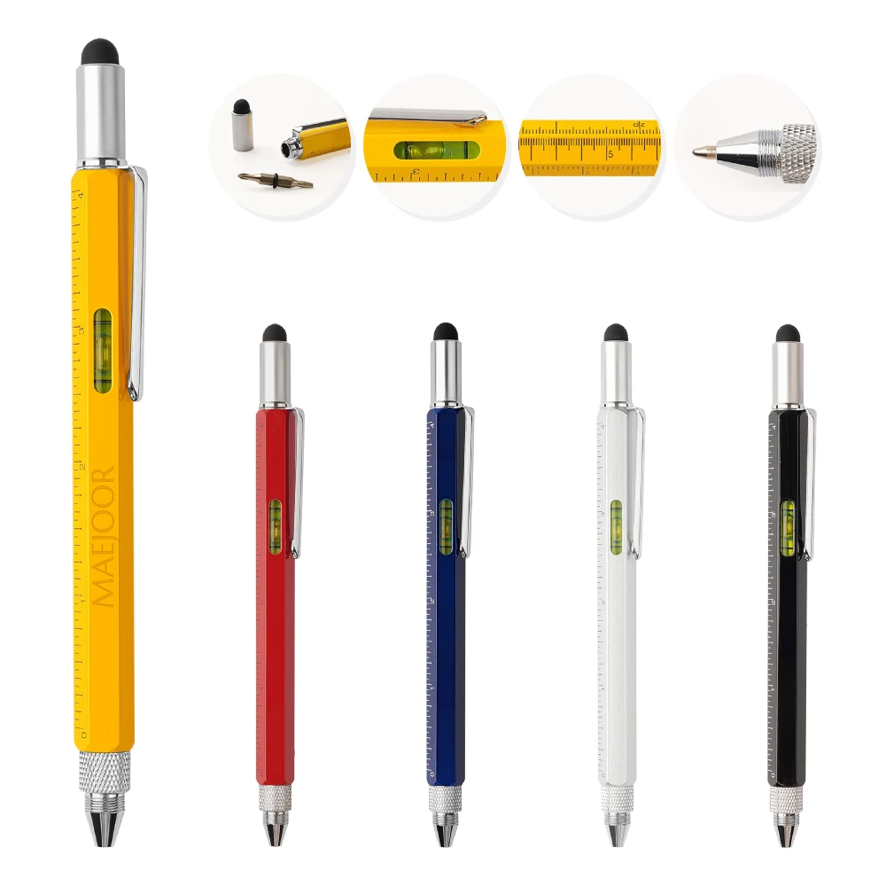 S17082 - Custom Multi-Tool Stylus Pen - Versatile Promotional Gift Pens