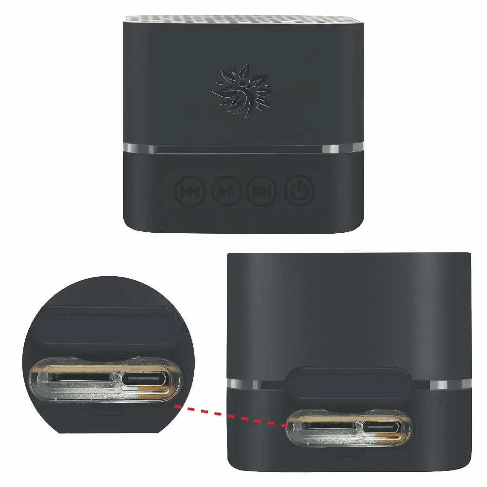S17625 - Waterproof Portable Speaker with Light Up Logo