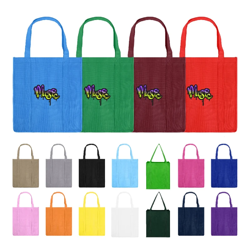 S12002 - Wholesale Grocery Tote Bag With Bottom Insert 