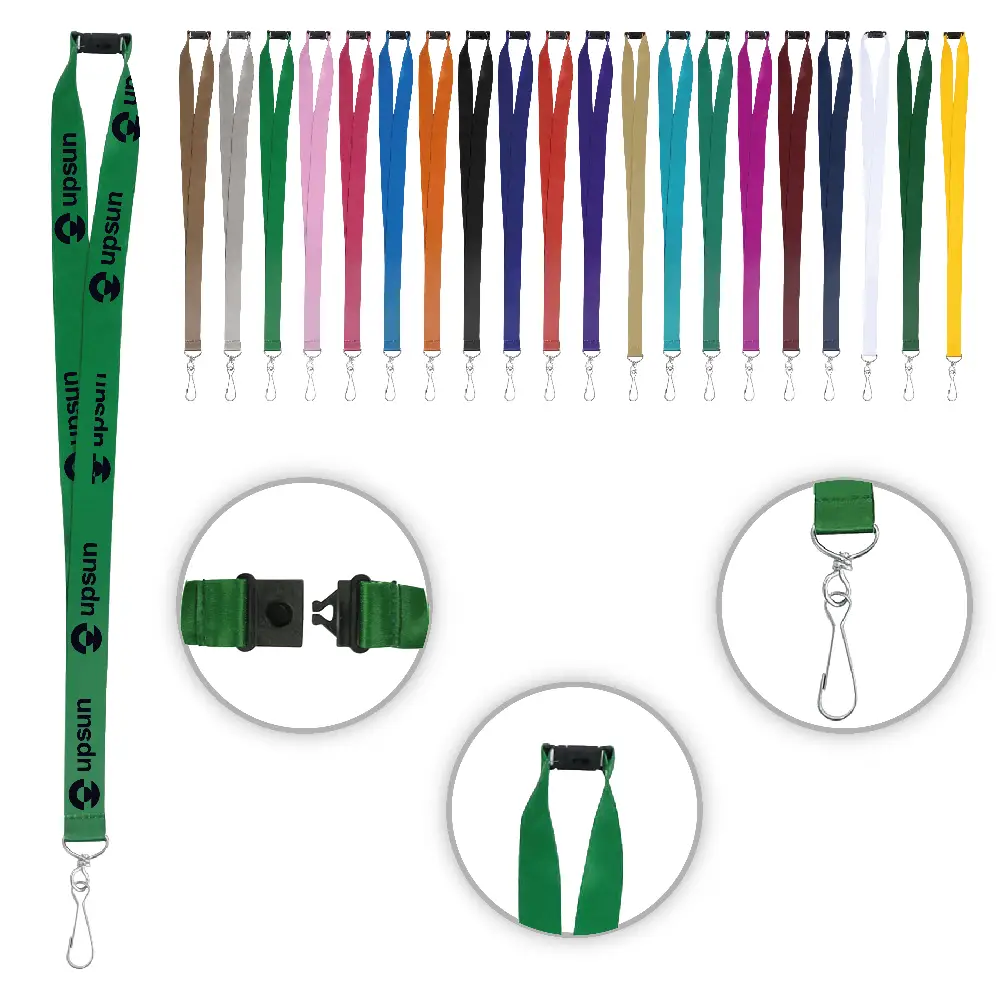 S18010 - Wholesale Full Color Sublimated Lanyard Breakaway with J-Hook
