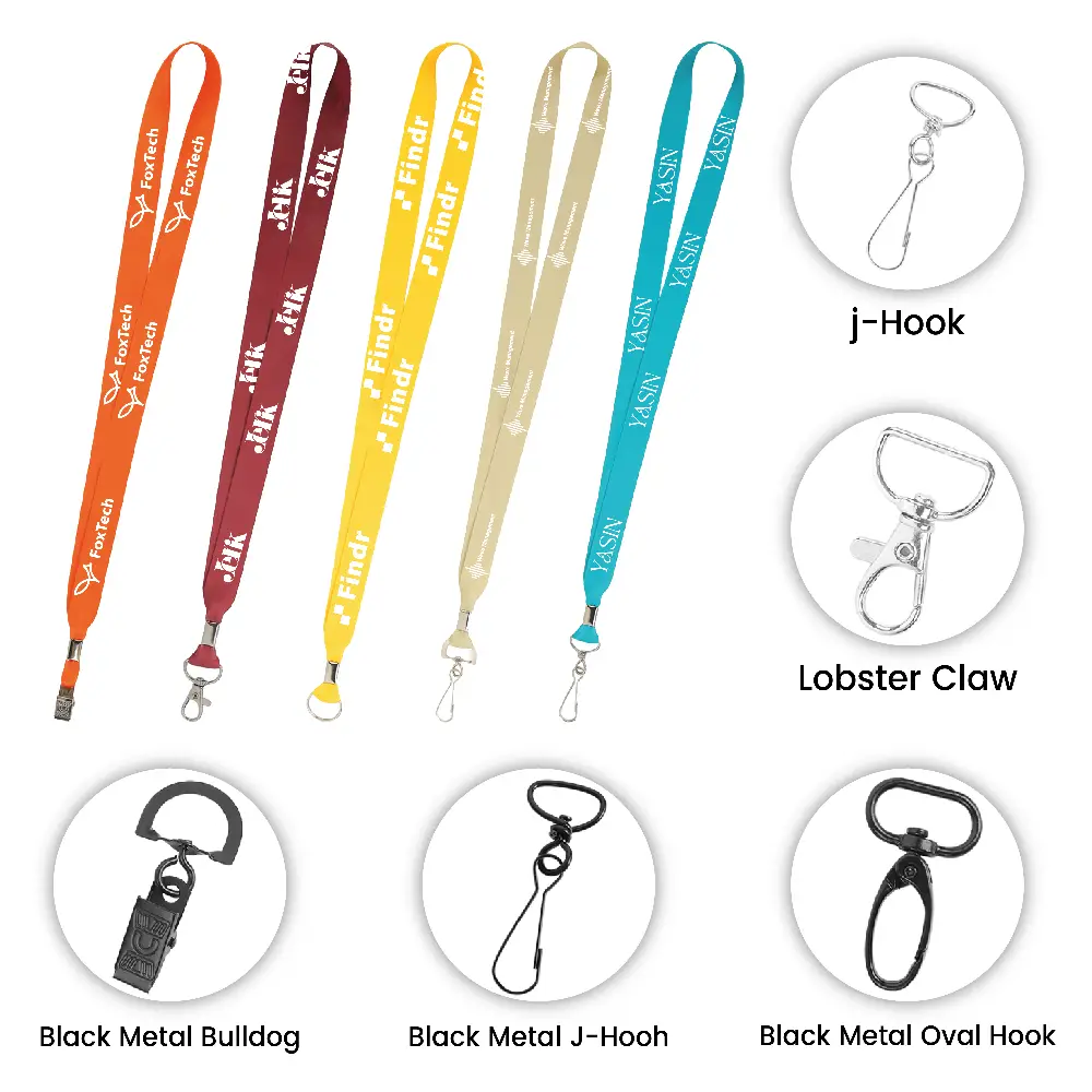 S18022 - Promotional Sublimation Lanyard with Metal Bulldog Clip
