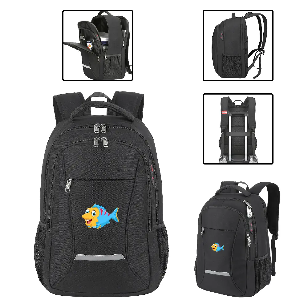 S12107 - Promotional Anti Theft Travel Laptop Backpack Bulk Wholesale