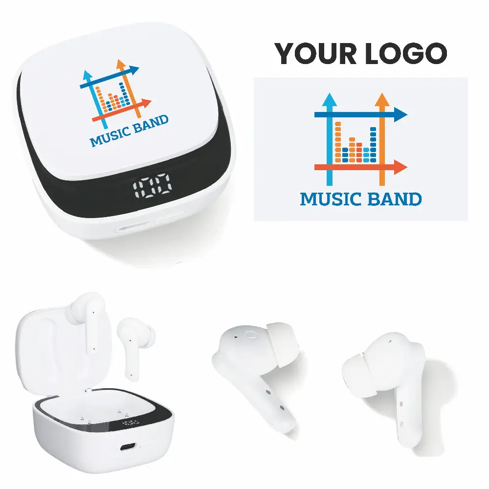 S18312 - Custom Modern TWS Wireless Earbuds with LED Display
