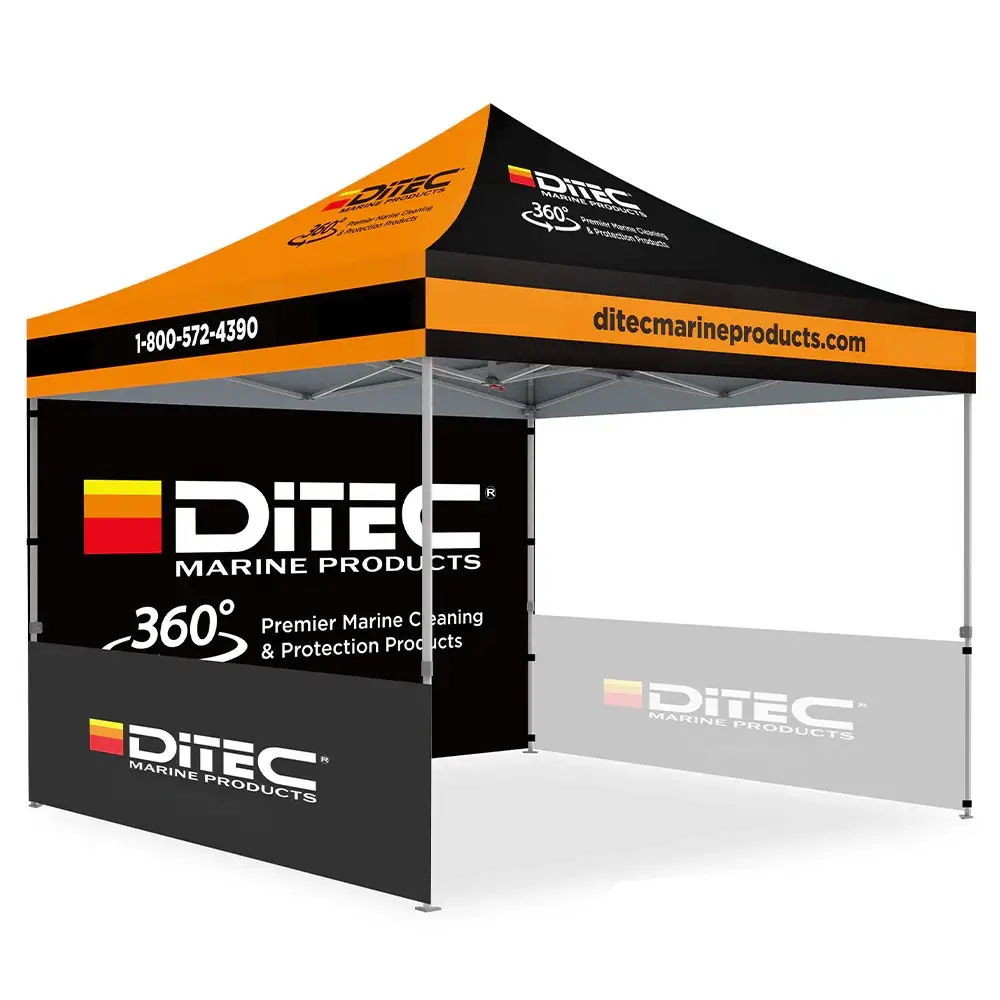 S18418 - Bulk 10' x 10' Commercial Grade Tent with Custom Printed Walls