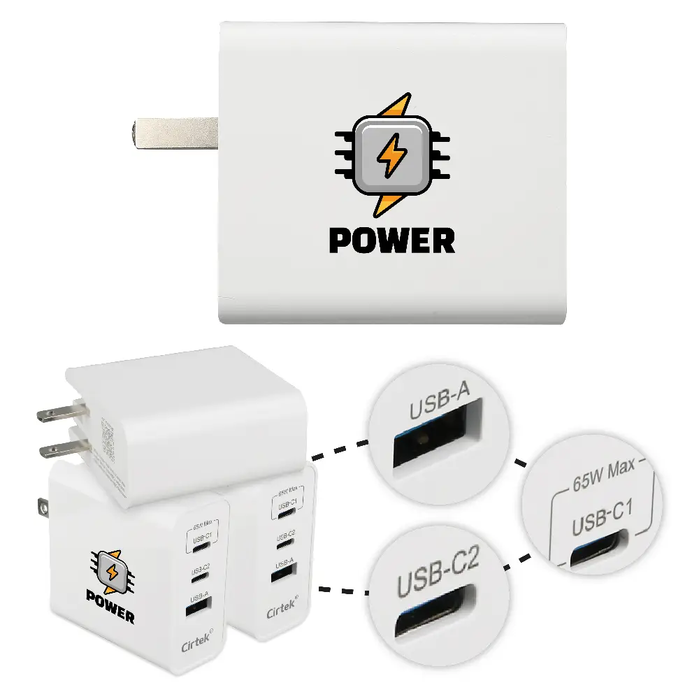 S18609 - High Quality Collapsible GaN 65W Fast Charger