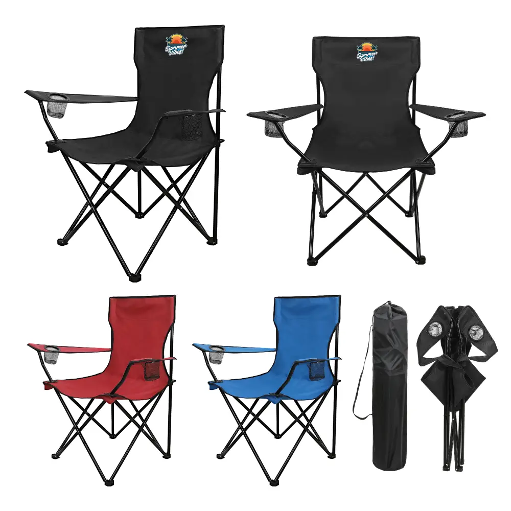 S18767 - Personalized Folding Camping Chair with Carrying Bag