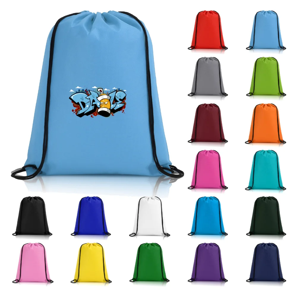 S12843 - Personalized Non-Woven Drawstring Backpack