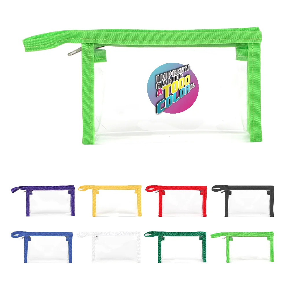 S12911 - Promotional Clear Cosmetic Bag Makeup Pouch with Zipper