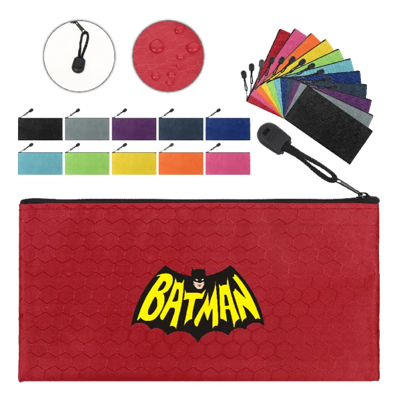 S12920 - Water-Resistant Zippered Pencil Pouch With Logo