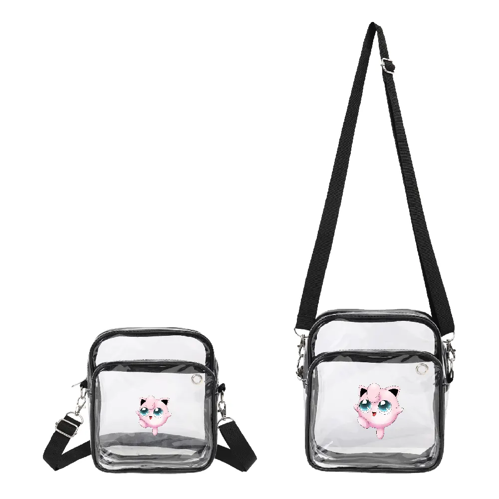 Clear PVC Crossbody Shoulder Bag