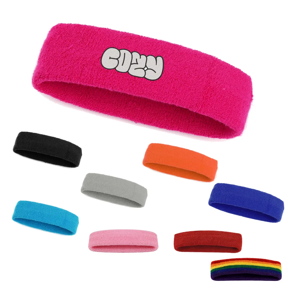 S19266 - Cotton Terry Sports Sweat Headband