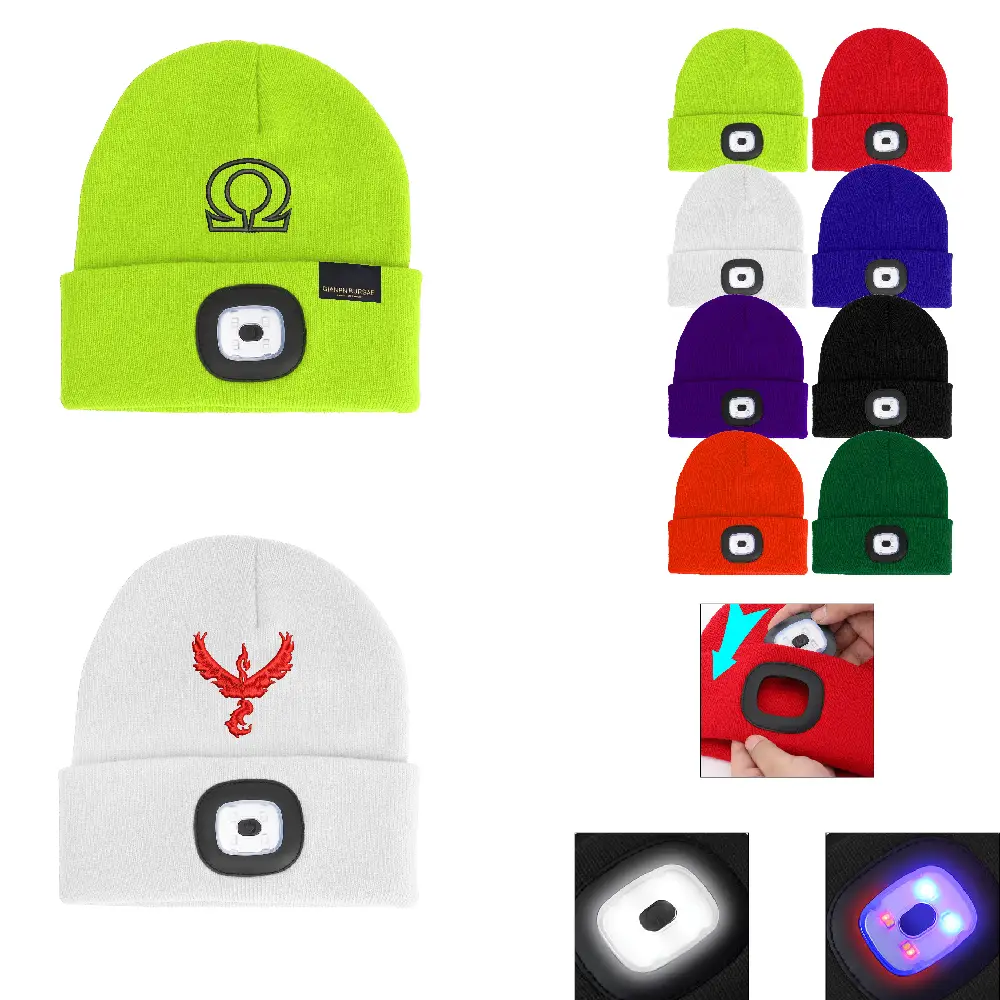S19427 - Unisex LED Light Knit Beanie in Bulk